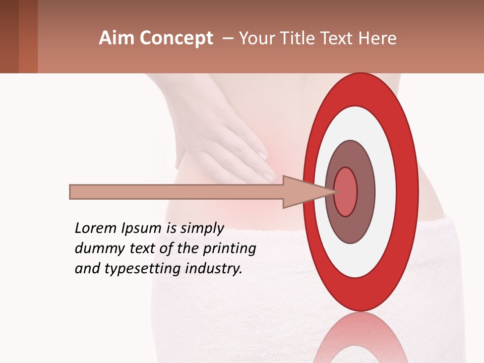 A Woman's Butt With A Red Spot On It PowerPoint Template