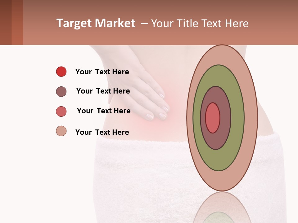 A Woman's Butt With A Red Spot On It PowerPoint Template