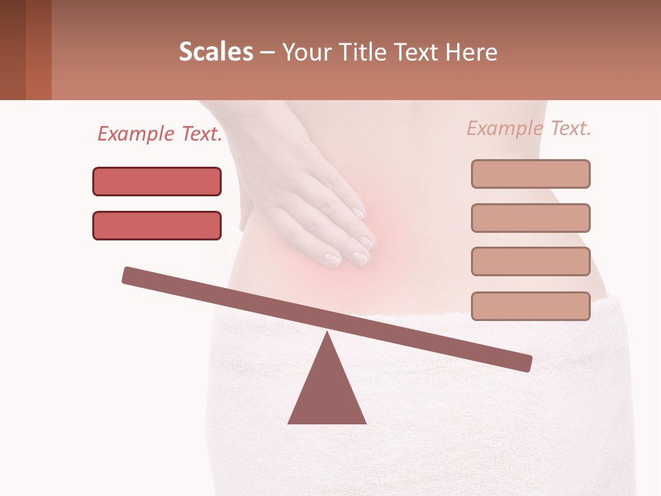 A Woman's Butt With A Red Spot On It PowerPoint Template