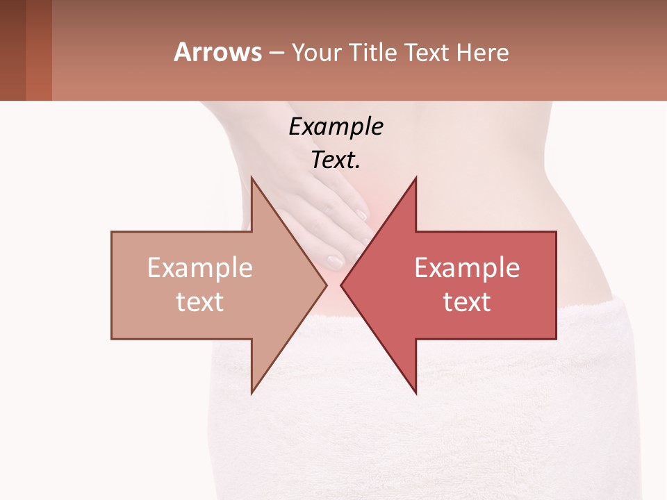 A Woman's Butt With A Red Spot On It PowerPoint Template