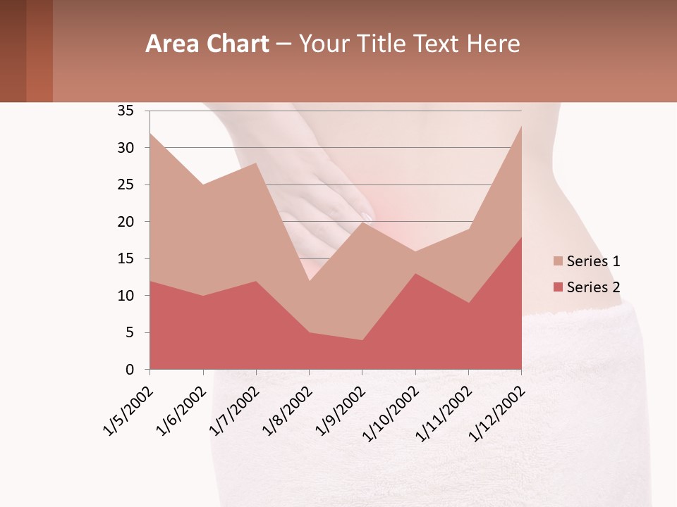 A Woman's Butt With A Red Spot On It PowerPoint Template