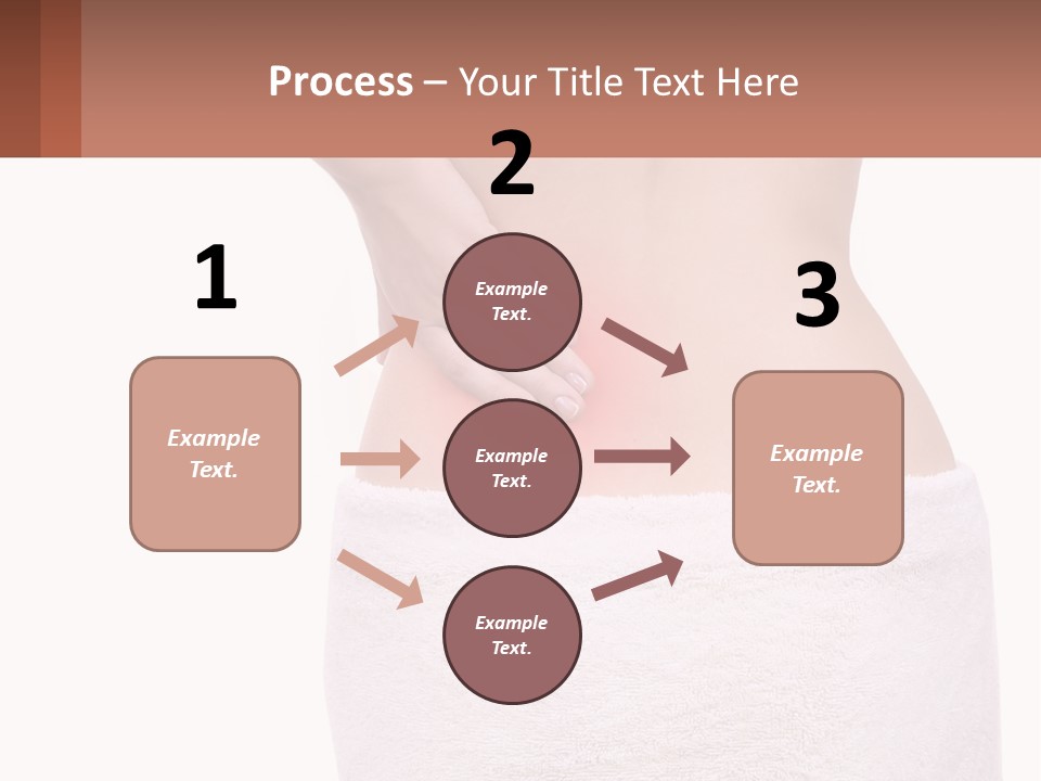 A Woman's Butt With A Red Spot On It PowerPoint Template