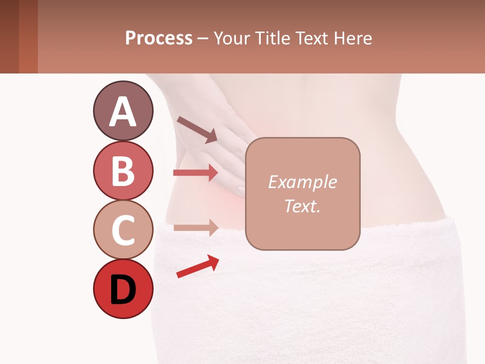 A Woman's Butt With A Red Spot On It PowerPoint Template