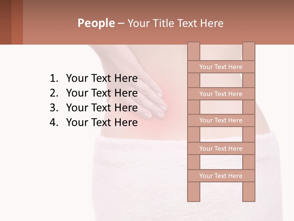 A Woman's Butt With A Red Spot On It PowerPoint Template