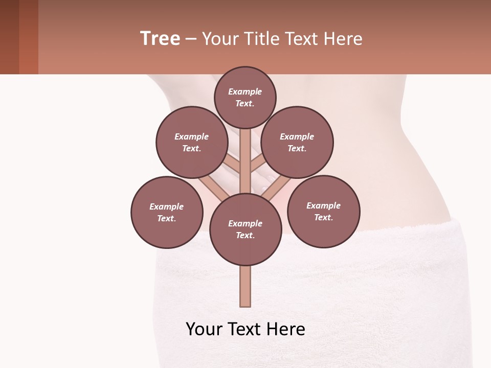 A Woman's Butt With A Red Spot On It PowerPoint Template