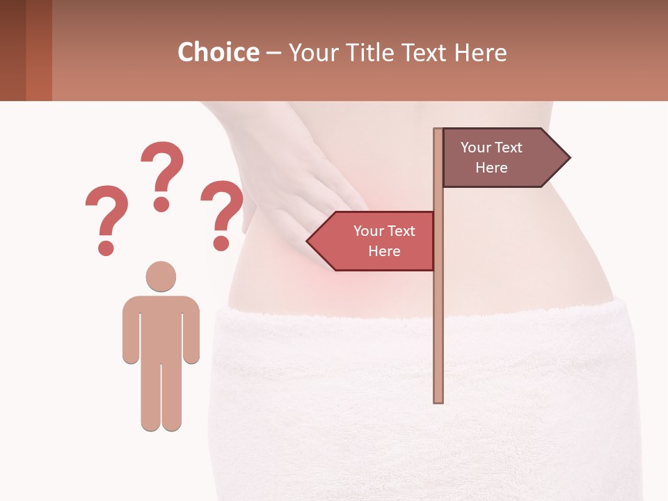 A Woman's Butt With A Red Spot On It PowerPoint Template