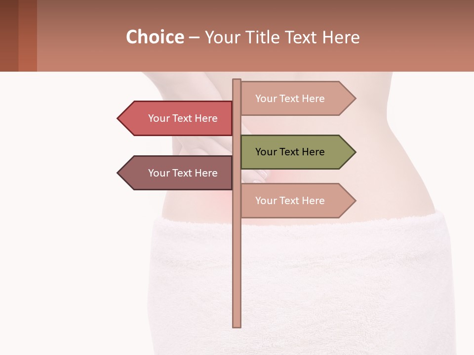 A Woman's Butt With A Red Spot On It PowerPoint Template