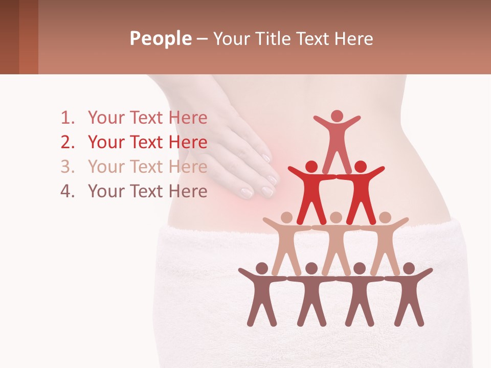 A Woman's Butt With A Red Spot On It PowerPoint Template