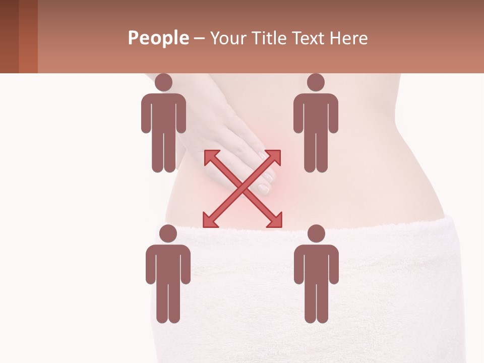 A Woman's Butt With A Red Spot On It PowerPoint Template