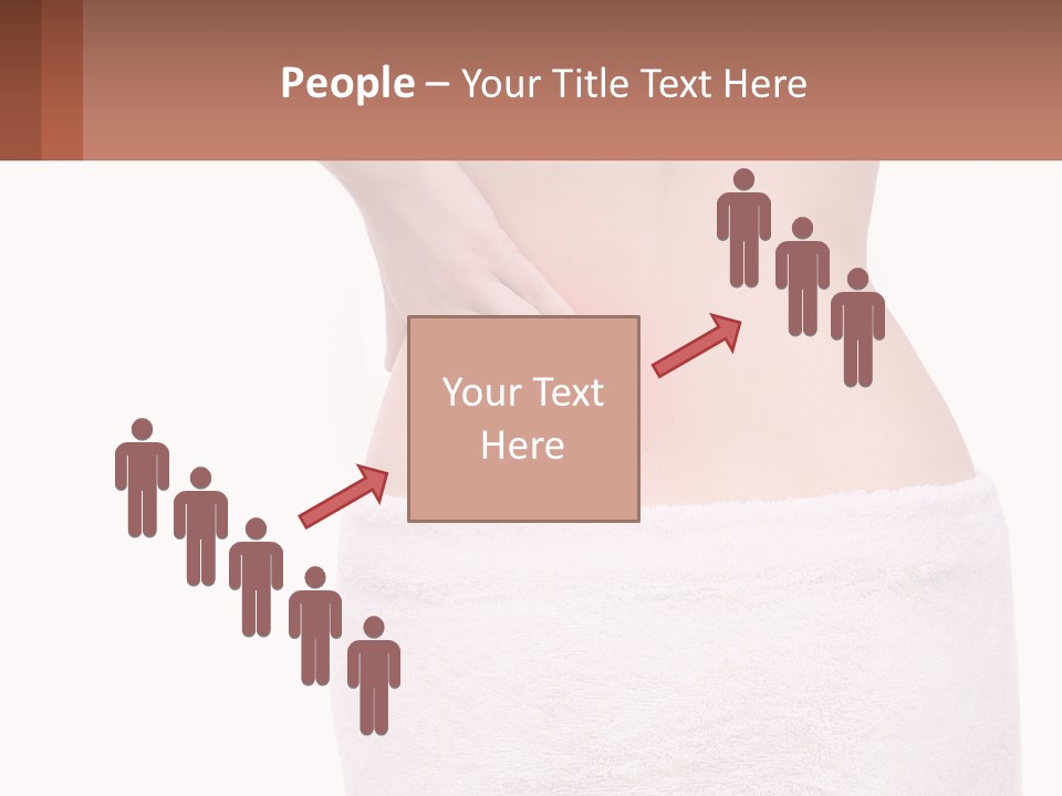 A Woman's Butt With A Red Spot On It PowerPoint Template