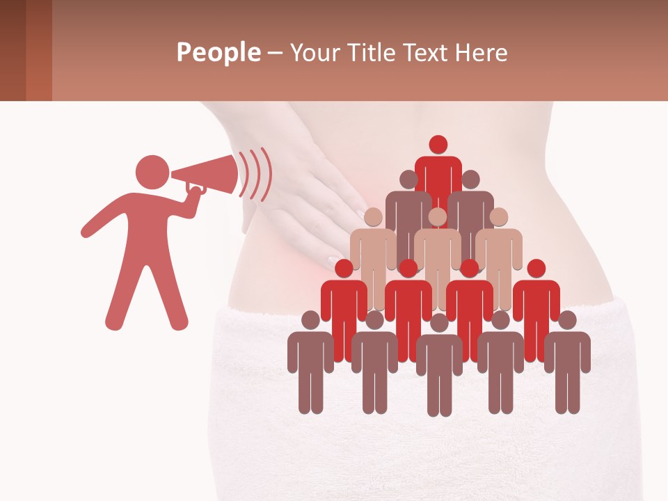 A Woman's Butt With A Red Spot On It PowerPoint Template