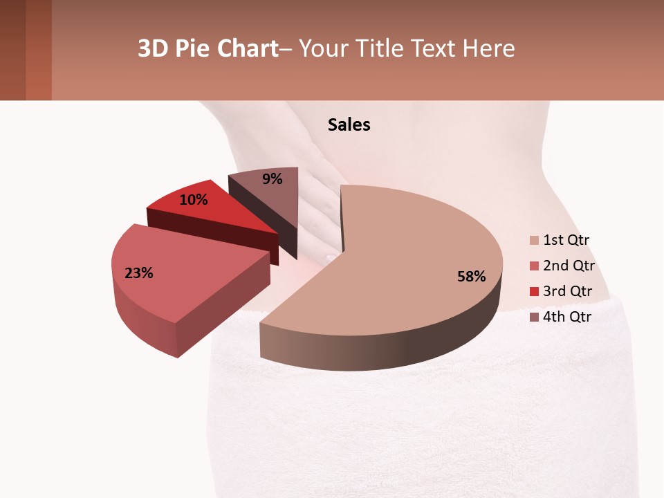 A Woman's Butt With A Red Spot On It PowerPoint Template