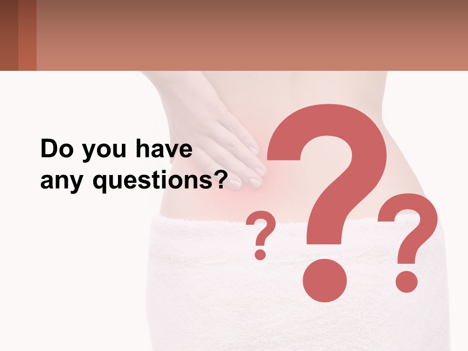 A Woman's Butt With A Red Spot On It PowerPoint Template