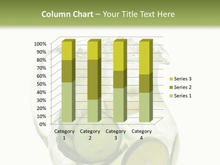 A Pitcher Filled With Cucumber And Lemon Slices PowerPoint Template