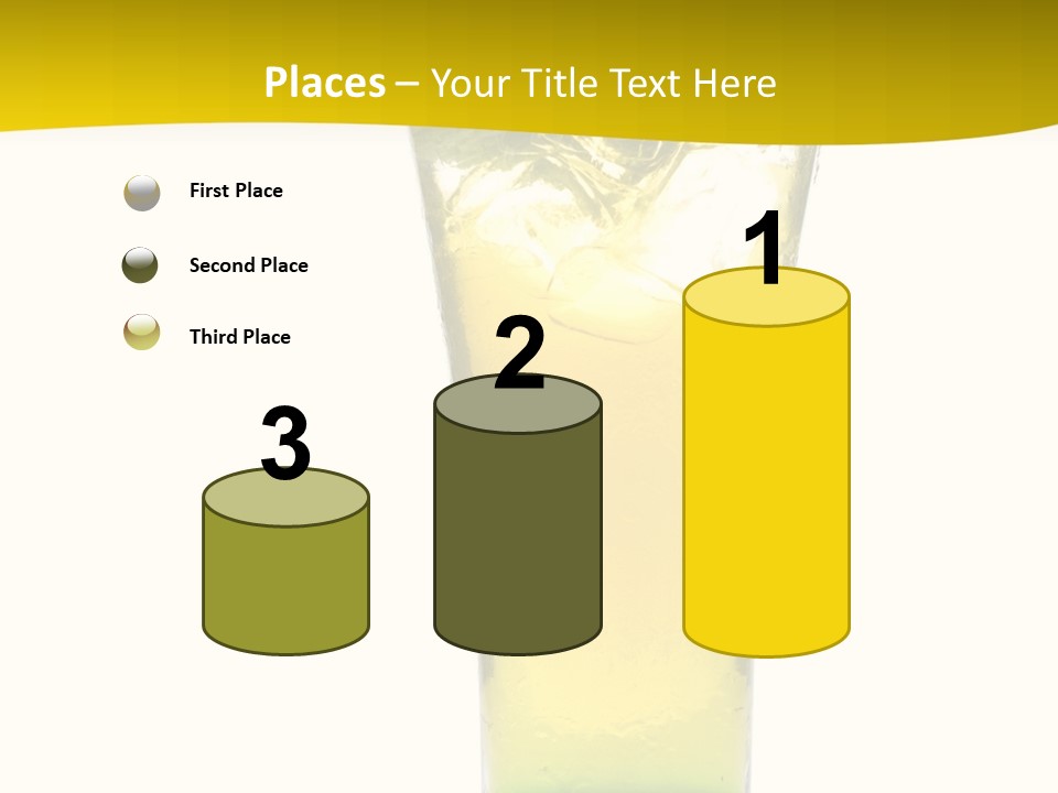 A Drink With A Cherry On Top Of It PowerPoint Template