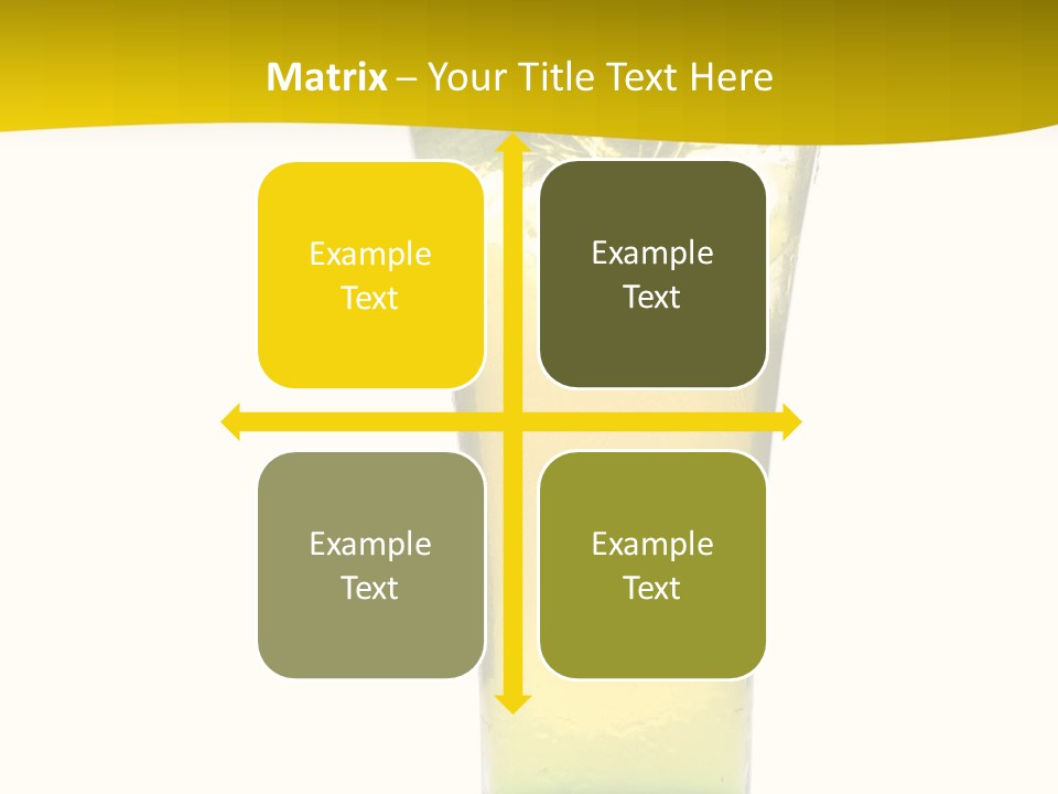 A Drink With A Cherry On Top Of It PowerPoint Template