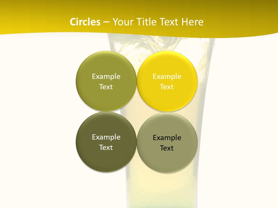 A Drink With A Cherry On Top Of It PowerPoint Template