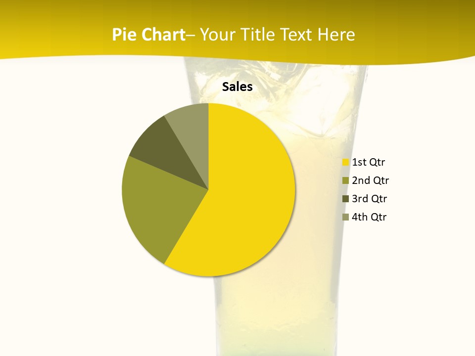 A Drink With A Cherry On Top Of It PowerPoint Template