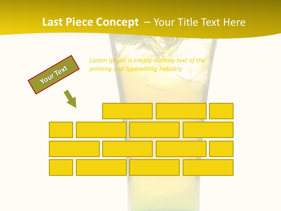 A Drink With A Cherry On Top Of It PowerPoint Template