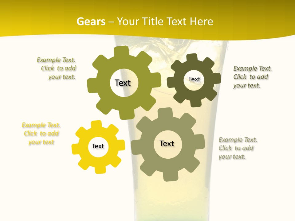 A Drink With A Cherry On Top Of It PowerPoint Template