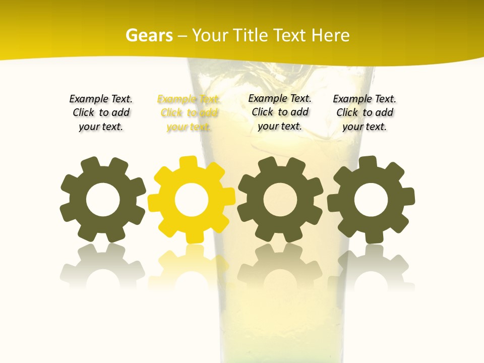 A Drink With A Cherry On Top Of It PowerPoint Template