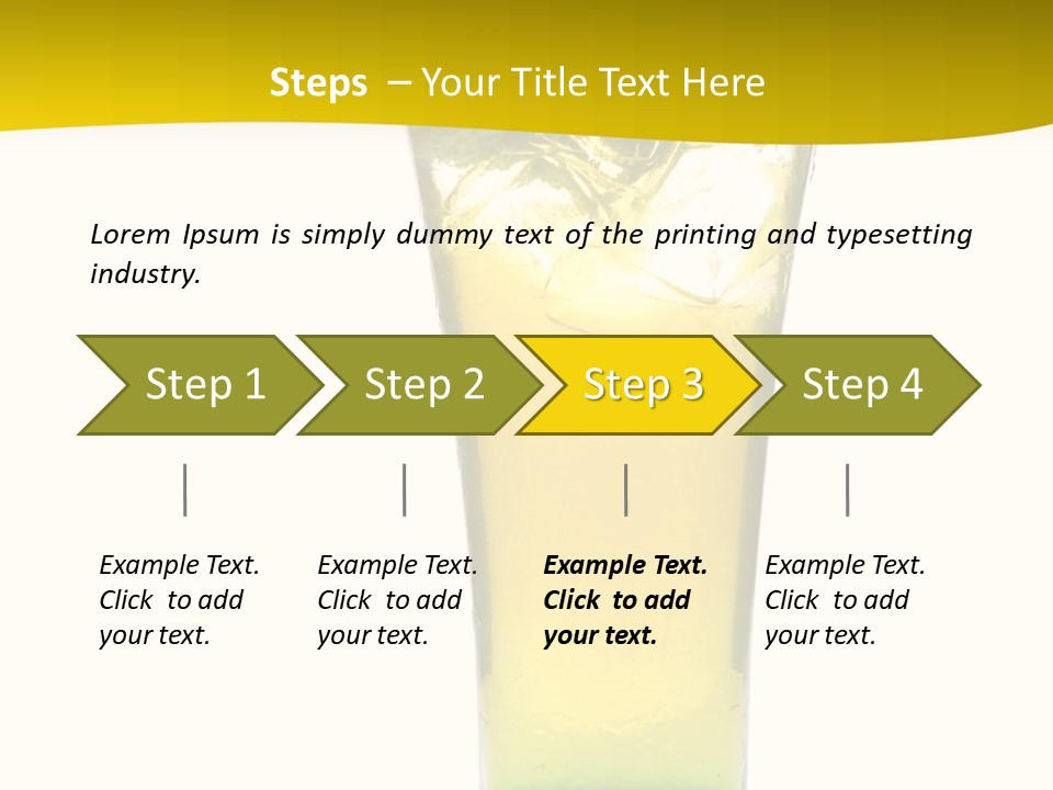 A Drink With A Cherry On Top Of It PowerPoint Template