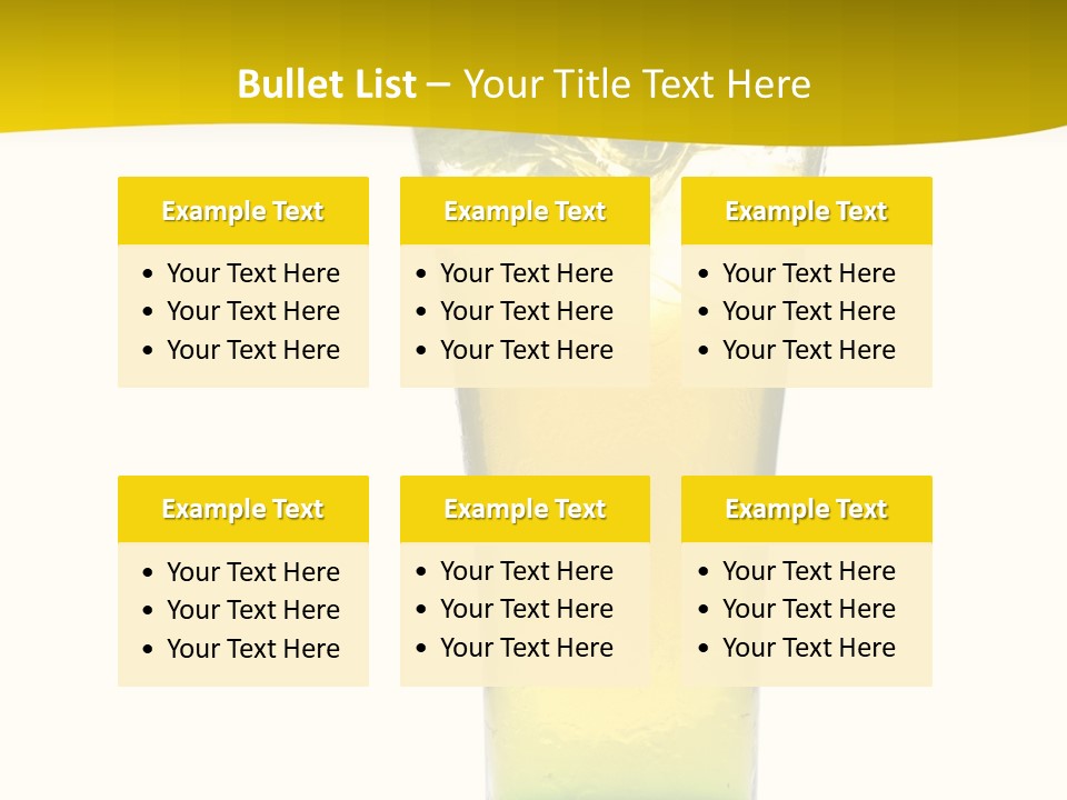 A Drink With A Cherry On Top Of It PowerPoint Template