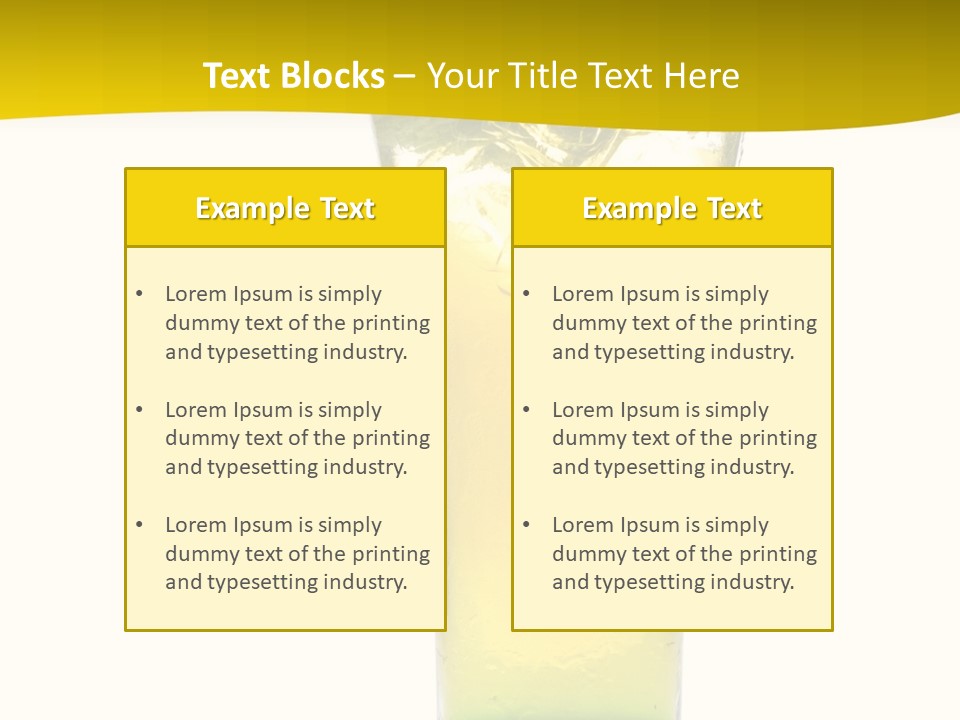 A Drink With A Cherry On Top Of It PowerPoint Template