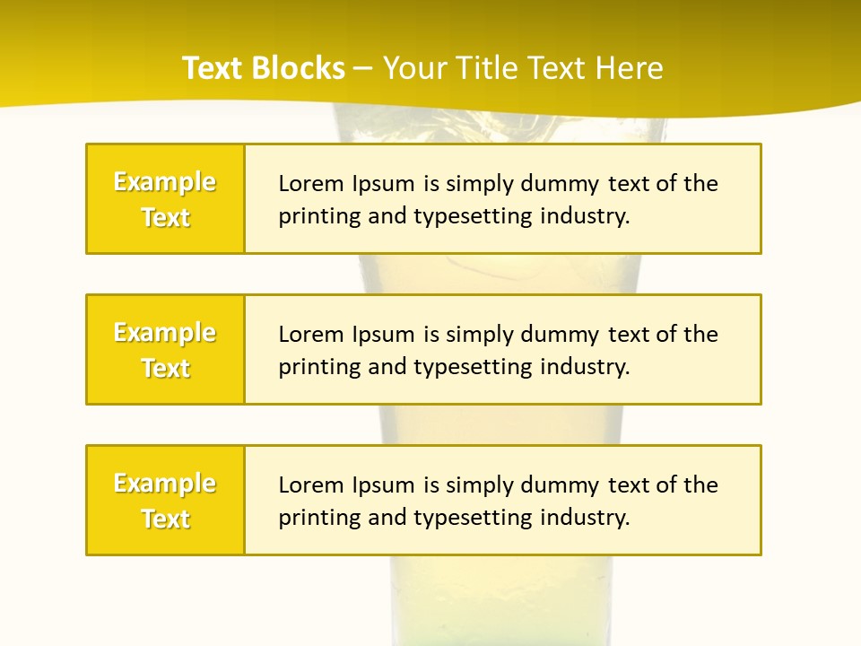 A Drink With A Cherry On Top Of It PowerPoint Template