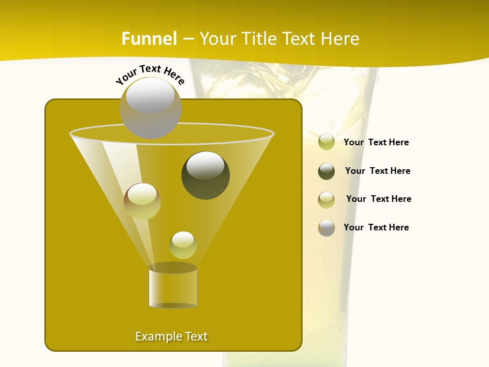 A Drink With A Cherry On Top Of It PowerPoint Template