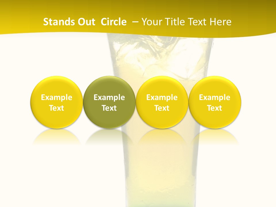 A Drink With A Cherry On Top Of It PowerPoint Template