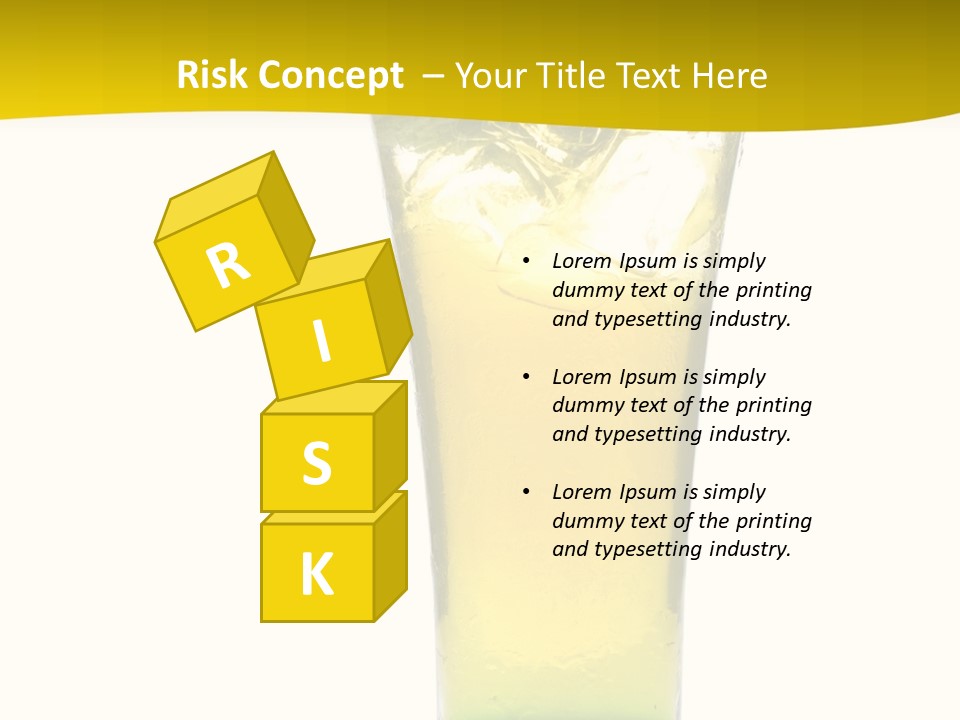 A Drink With A Cherry On Top Of It PowerPoint Template