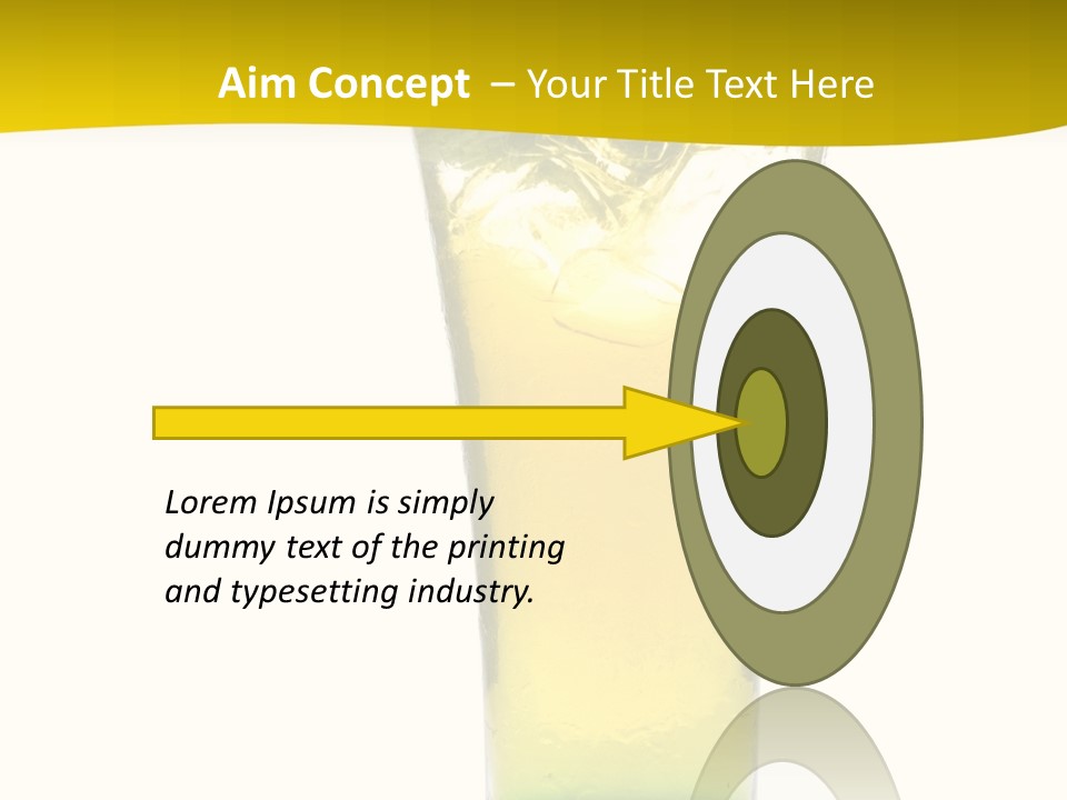 A Drink With A Cherry On Top Of It PowerPoint Template