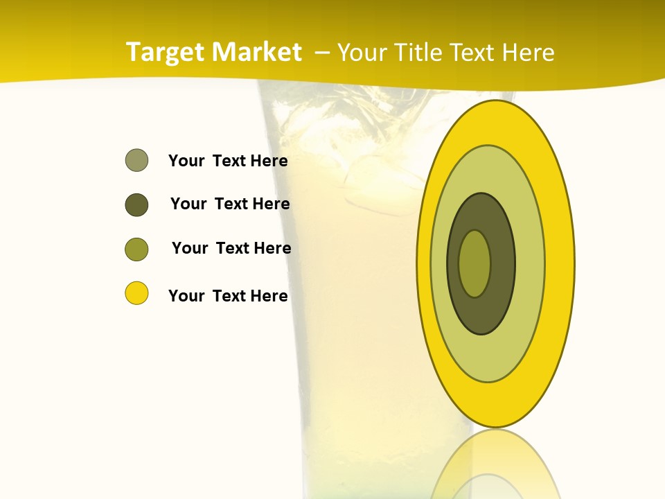 A Drink With A Cherry On Top Of It PowerPoint Template