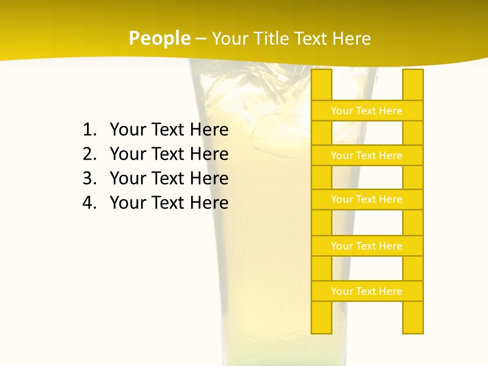 A Drink With A Cherry On Top Of It PowerPoint Template