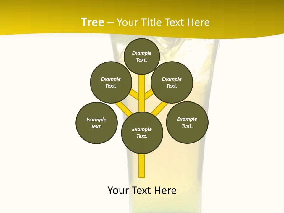 A Drink With A Cherry On Top Of It PowerPoint Template