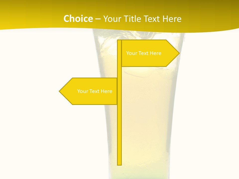 A Drink With A Cherry On Top Of It PowerPoint Template