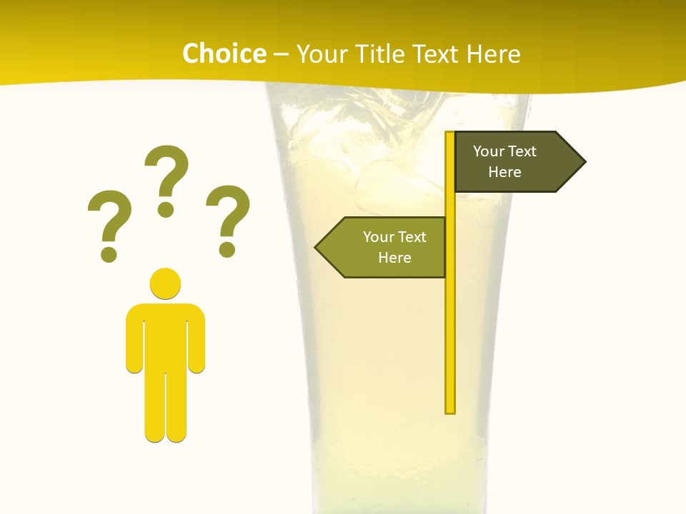 A Drink With A Cherry On Top Of It PowerPoint Template