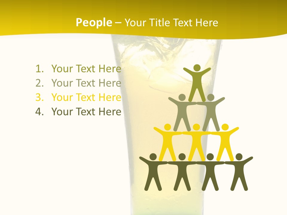 A Drink With A Cherry On Top Of It PowerPoint Template