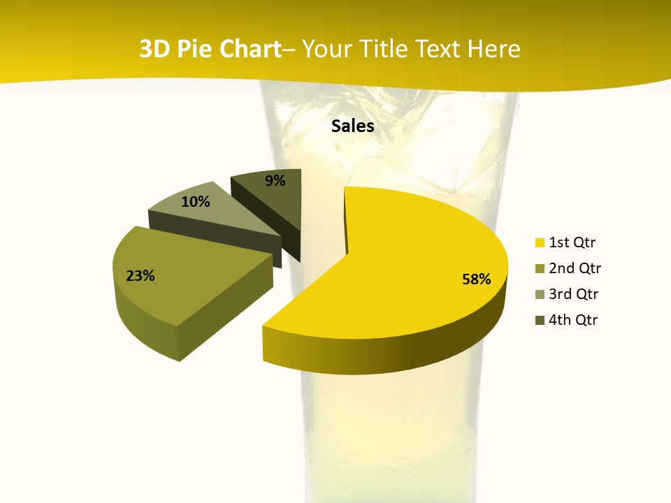 A Drink With A Cherry On Top Of It PowerPoint Template