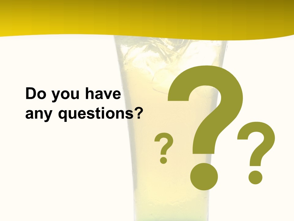 A Drink With A Cherry On Top Of It PowerPoint Template