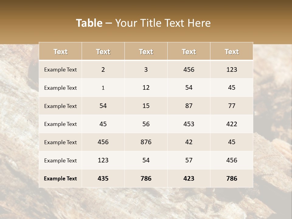 A Group Of Termites On A Piece Of Wood PowerPoint Template