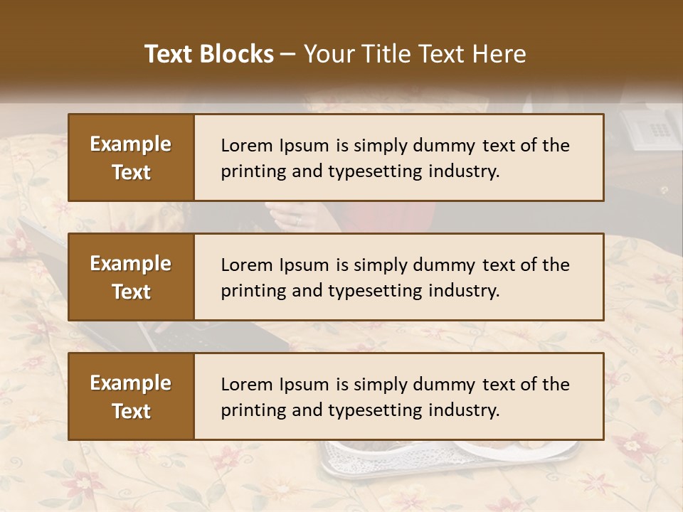 A Woman Laying On A Bed With A Laptop And A Glass Of Orange Juice PowerPoint Template