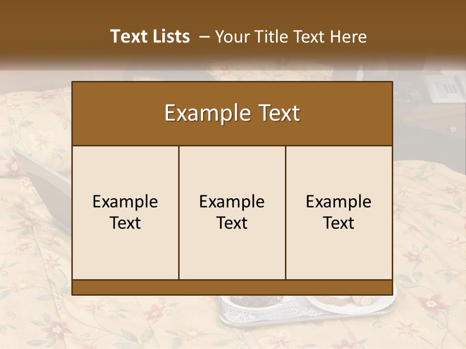 A Woman Laying On A Bed With A Laptop And A Glass Of Orange Juice PowerPoint Template