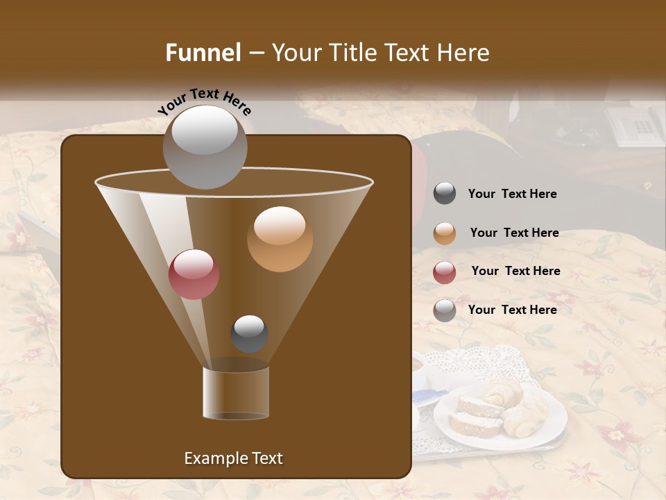 A Woman Laying On A Bed With A Laptop And A Glass Of Orange Juice PowerPoint Template