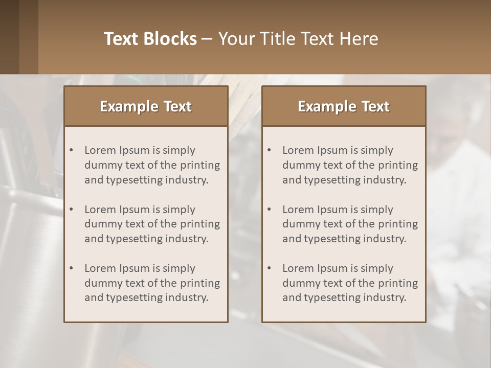 A Man In A Kitchen Preparing Food On A Plate PowerPoint Template