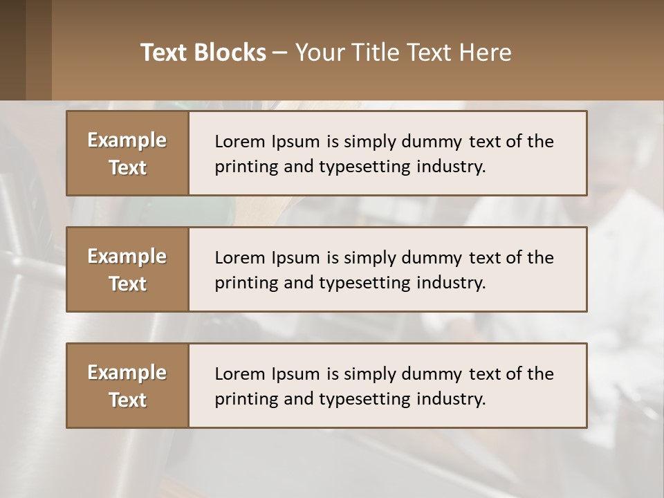 A Man In A Kitchen Preparing Food On A Plate PowerPoint Template