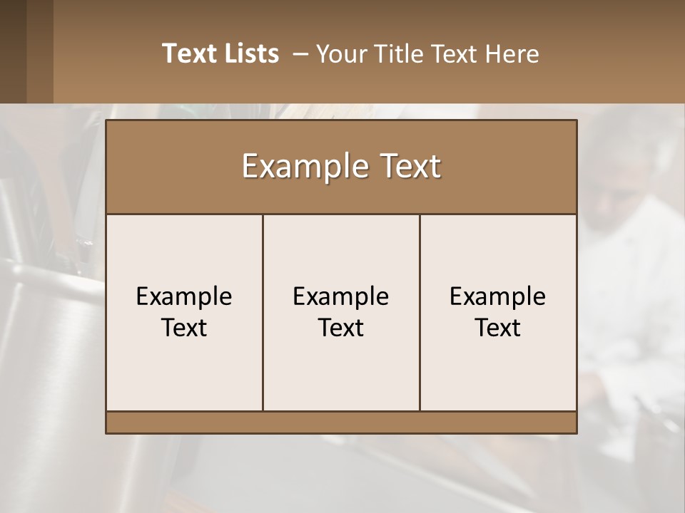 A Man In A Kitchen Preparing Food On A Plate PowerPoint Template