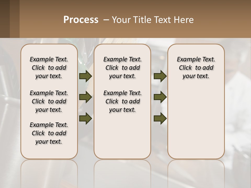 A Man In A Kitchen Preparing Food On A Plate PowerPoint Template