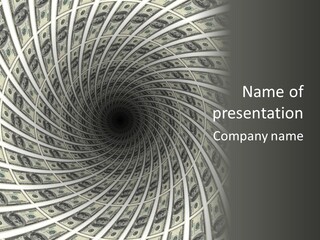 A Spiral Of Money Powerpoint Presentation PowerPoint Template